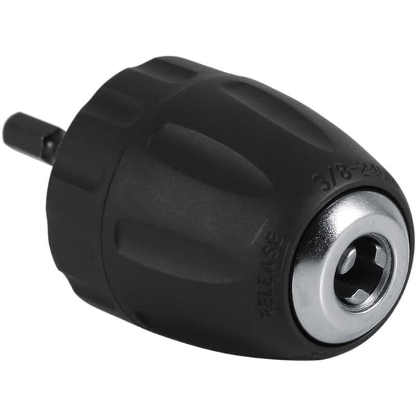 0,8-10 mm 3/8\"-24UNF Keyless Drill Chuck with 1/4\" Hex Shank Drill Attachment