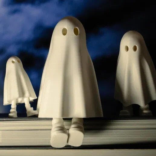 Halloween spøgelse med ben dekoration fest legetøj Hvid White l