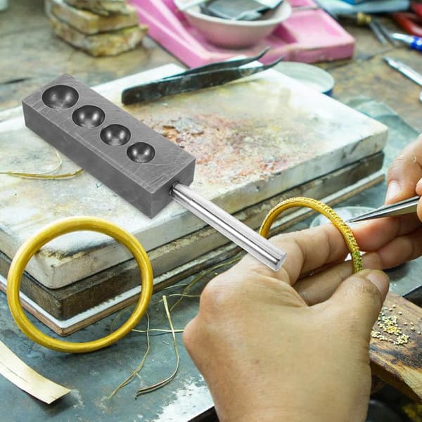 Grafit halvkugleform til smykke-støbesæt, metalsmeltebarreform, udstyr til smykkefremstilling