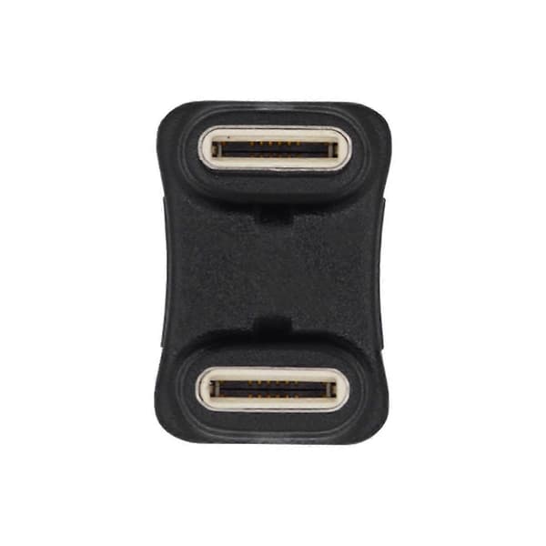 UC-009-MM Armbåge U-Form Dubbelhuvud USB-C Adapter 480 Mbps Snabb Överföring Typ-C Hane till Hane