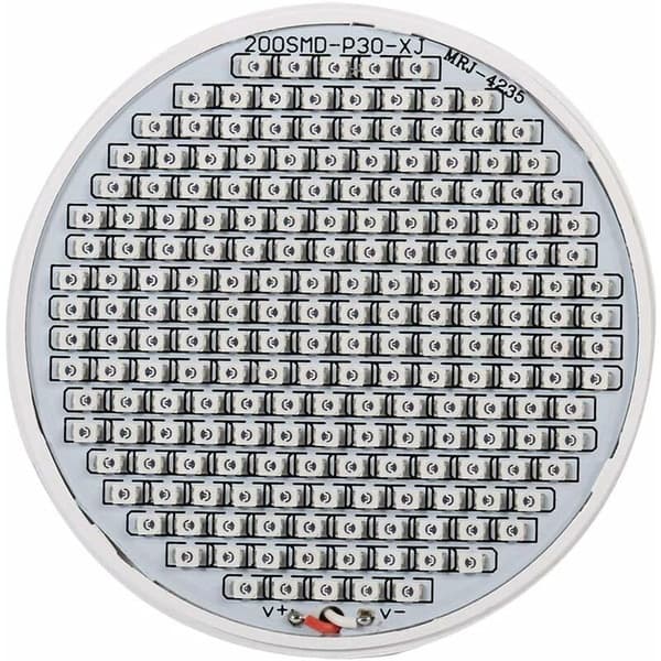24W 200-LED Veg Grow Light E27 Hydroponic Flower Lamp 85-265V for Indoor Plants KLB