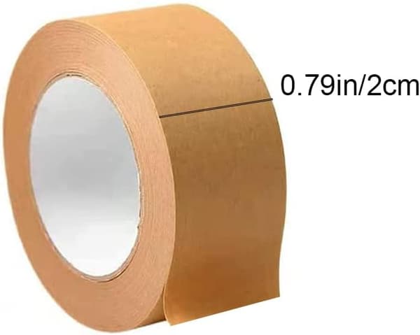 Kraftpapir pakketape for innramming, maskering, dekorasjon og pakking (50M)