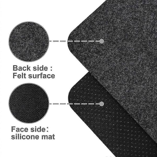 Heat Resistant Mat for Air Fryer, 2 Pcs with Sliding Function