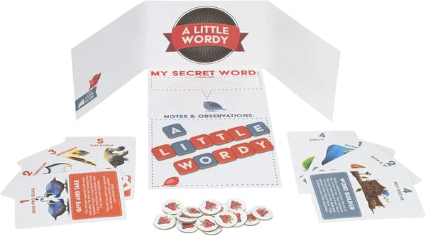 A Little Wordy af Exploding Kittens - 2 spillere - Alder 10+ - 15 minutters spilletid - Bogstavsflise ordspil - Date Night spil
