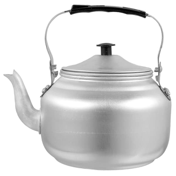 Aluminum Teapot with Handle for Home Use Silver Color 1L Capacity Lightweight and