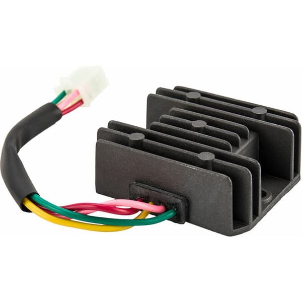 Universal 4-leder Fuld Bølge Sort Motorcykel Regulator Ensretter 12V DC