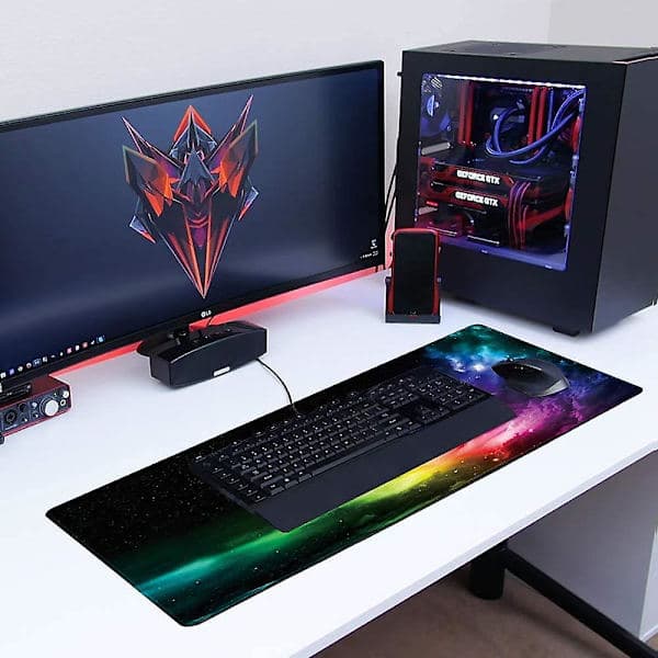 Gaming Mouse Pad, XXL Large Mouse Pad 900x400mm, Computer Keyboard Mat, Non-Slip Rubber Mouse Pad