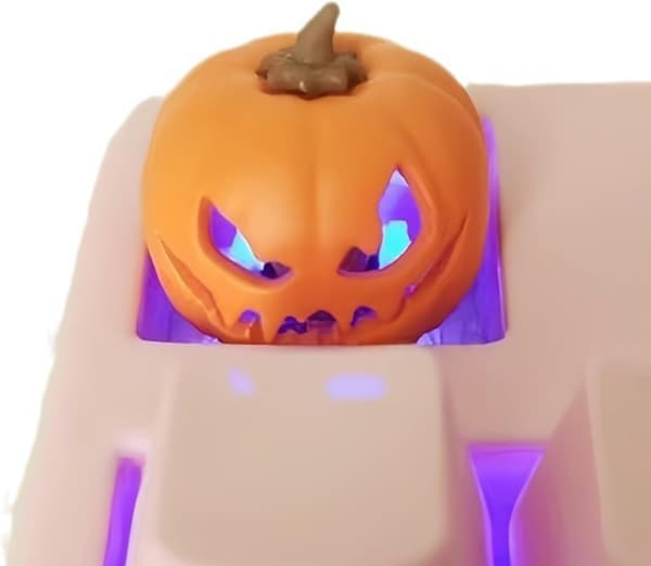 Halloween Keycaps | Decorative Keyboard Caps, Creative Halloween Pumpkin Mechanical Keyboard Decoration Replacement for Workplace, [DB]