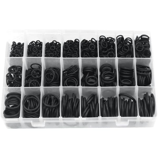 O-ring Kit, 1200 Pcs 24 Sizes Assorted Rubber O-ring Seals EO-ring Seal