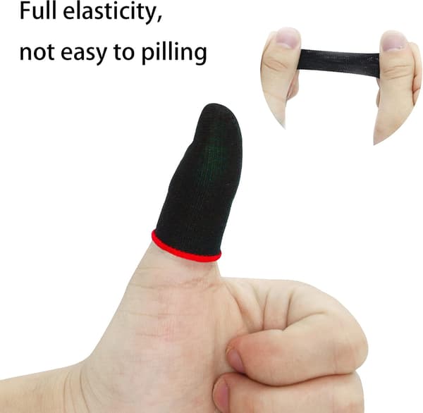 Gaming Finger Sleeves 8 stk. Touchscreen Finger Sleeve Anti-Sved