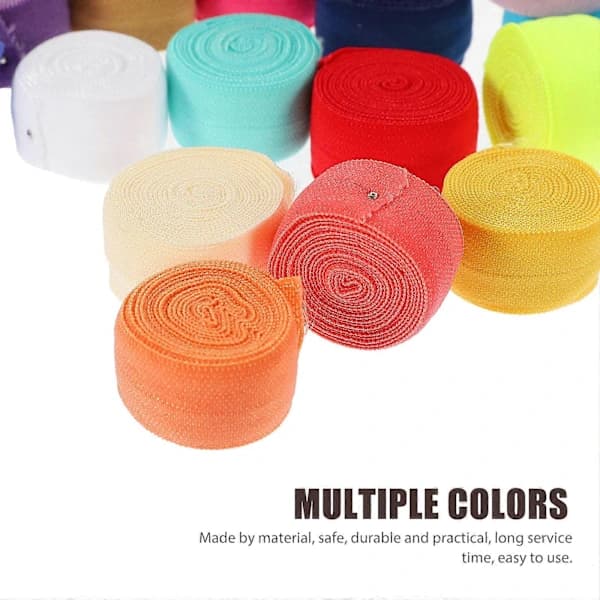 20 Rolls Braided Elastic High Elasticity Rope Sewing Braid Knitted Rope Band for DIY