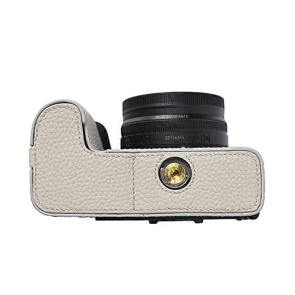 For Nikon Z 50 II Camera Case Genuine Leather Protective Cover - Grey
