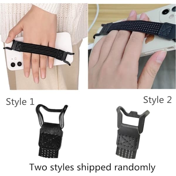 (3 stk) Telefonnød-sikkerhedshåndremsholder, Mobiltelefon-grebstropper med clips, håndholdt etui-beskyttelse, elastiske grebebånd