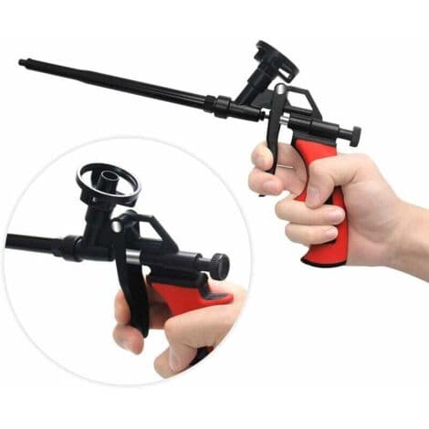 Professional Foam Gun - Ergonomic ABS Handle - Precise Dosing with Spring-Loaded Trigger - For Insulating Doors and Windows