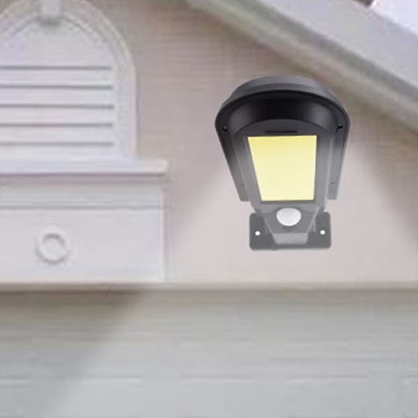 100COB Sensorisk Solcelle Gatelys Utendørs Gård Menneskekropp Induksjon Solcellelampe (Fjernkontroll)