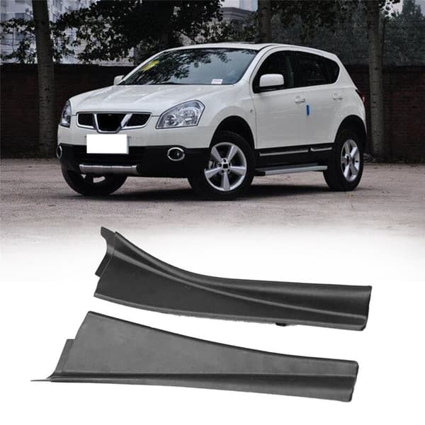 2X Bilspyler Frontrute Sidepanel Hette Deflektor Venstre Høyre Passer for J10 2008-2015