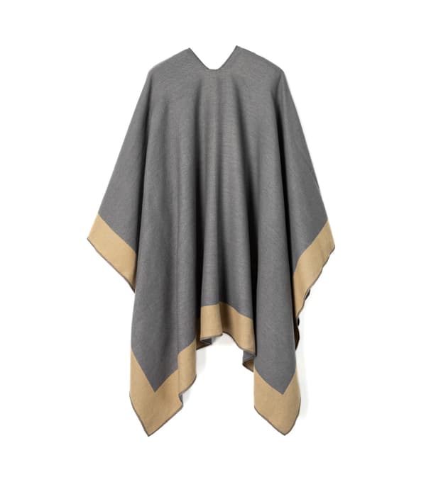 Dame Poncho Sjal Wrap Cape med Åpen Front for Kvinner, Cardigan Genser Teppe for Vår Høst Vinter, Grå Grå 2 Gray 2
