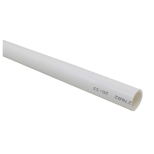 Stift tryk PVC-rør 20 mm hvidt PVC-rør hårdt rør akvarieevakuering VVS længde 1 m