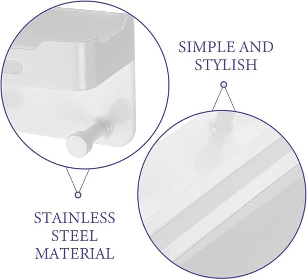 Wall-mounted stainless steel medal holder, space-saving and elegant storage shelf