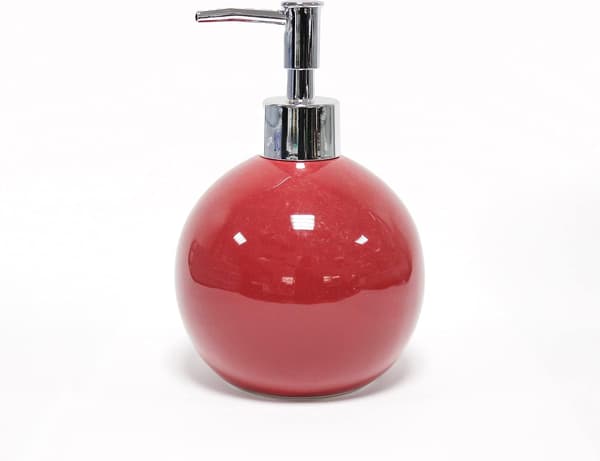 Sæbedispenser (Diameter 9,7 x 16 cm) Hindbær, Ensfarvet Keramik