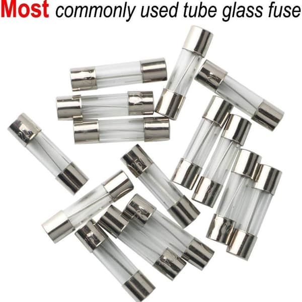 126 stk glassrørssikringer, 6 x 30 mm glasspatronsikring, rask KLB