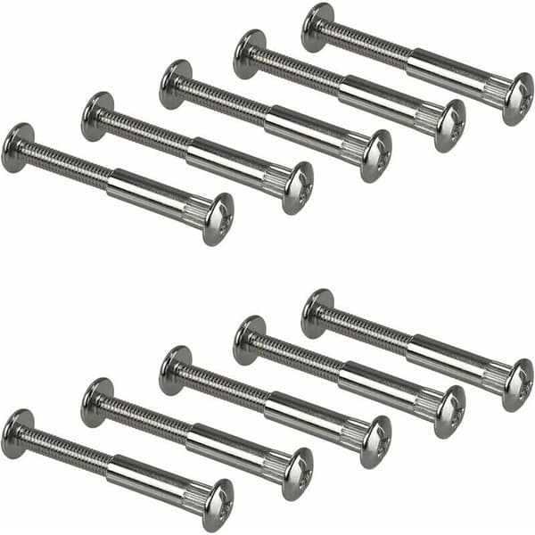 Connecting Screws, Hex Socket Screws with Thread, Professional Assembly Screws, Nickel-Plated Steel Hex
