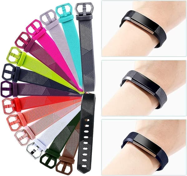 Armbånd kompatibelt med Fitbit Alta og Fitbit Alta HR, 3-pak bløde silikonearmbånd til Fitbit Alta HR urrem, passer til mænd og kvinder, størrelse S