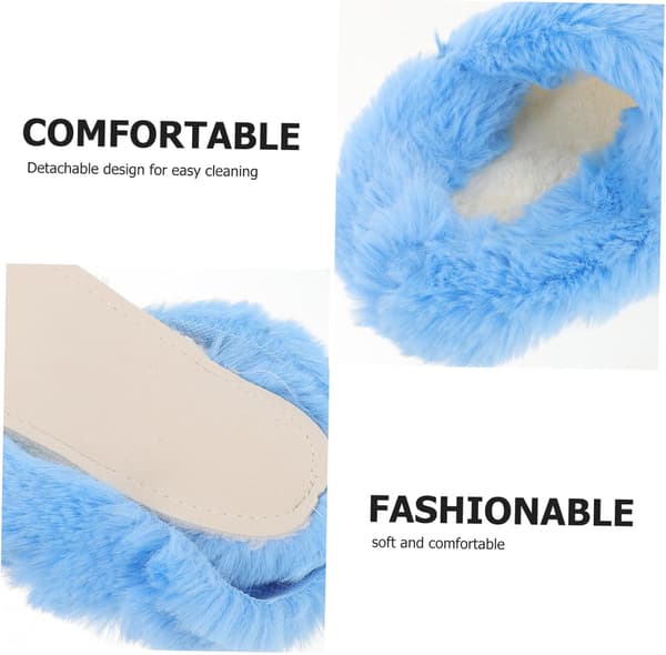 Warm Plush Slipper Liners for Adults, Removable Fleece Lining, Cozy Inserts for Winter Boots and Slippers