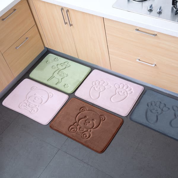 Thick Memory Foam Floor Mat Doormat Bedroom Kitchen Bathroom Rug Absorbent Non-Slip Carpet, A07