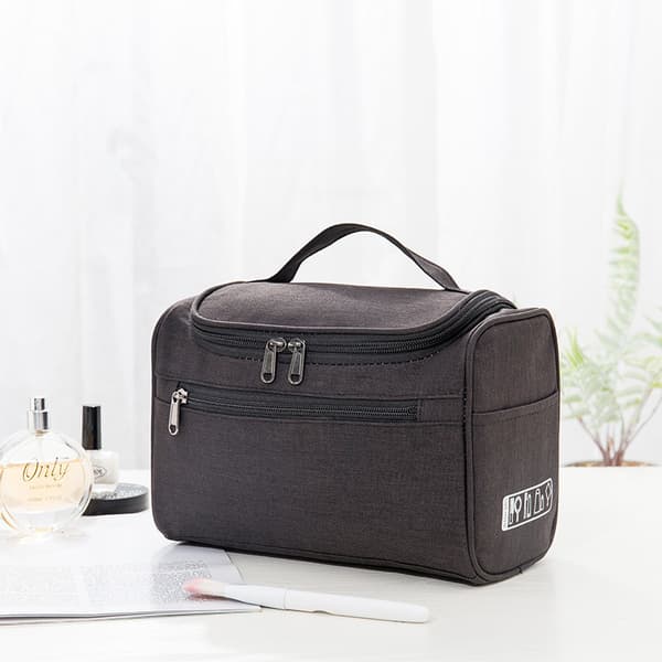 Large Waterproof Toiletry Bag -tfrf Black Svart