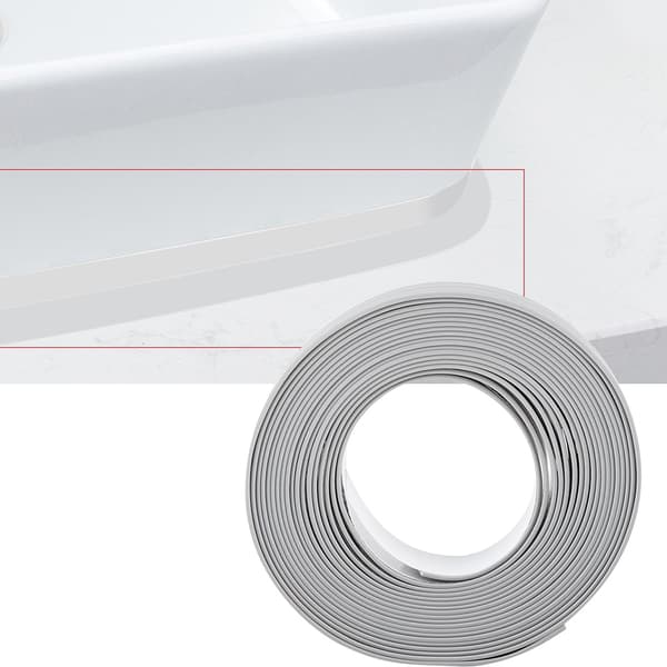 Grey Self-Adhesive Sealing Strip for Bathroom Wall, Sink, Kitchen 22mm x 3.2m