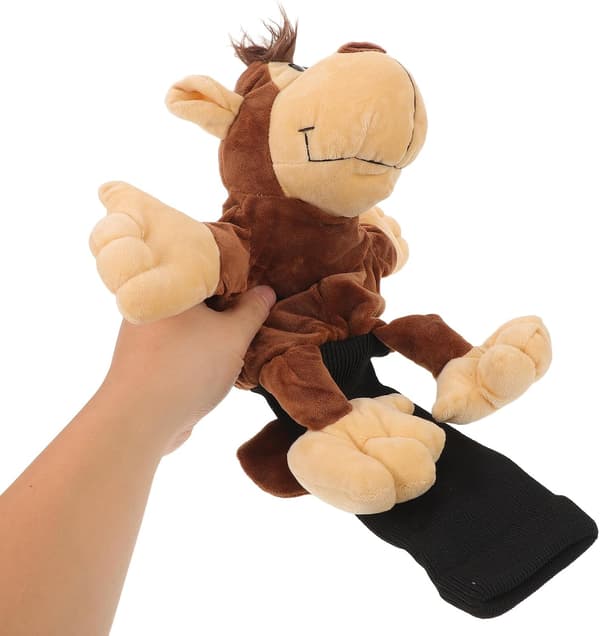 Nyhet Ape Driver Headcover for Golfkøller – Søt Dyreplysj Trebeskyttelsesdeksel