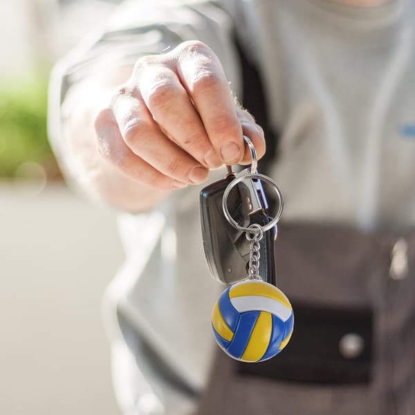 2 st Volleyboll Charm Nyckelring Unika Väskhänge