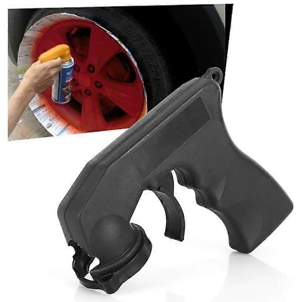 Spray Nozzle Adapter Car Accessories Paint Care Aerosol Handle with Full Grip Trigger Lock Car Maintenance 1 pc Yellow Yellow