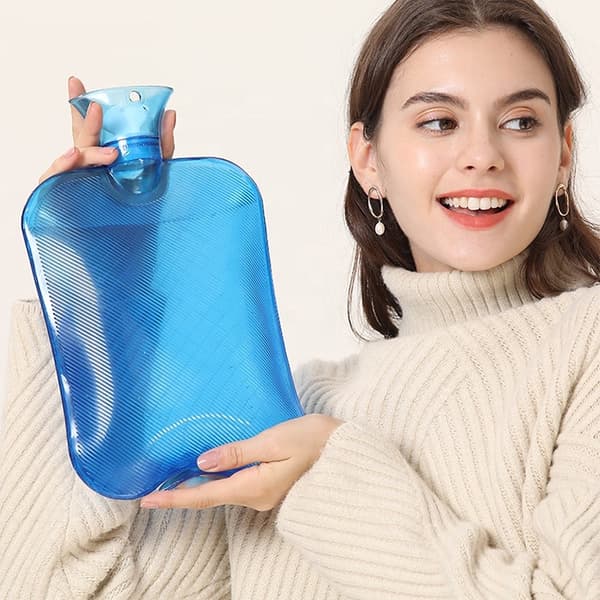 Ribbad varmtvannsflaske 2 liter - 1 STK
