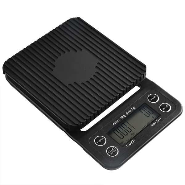 Multifunksjonell Digital Dryppkaffevekt Kjøkkenmatvekt med Timer 3kg/0.1g