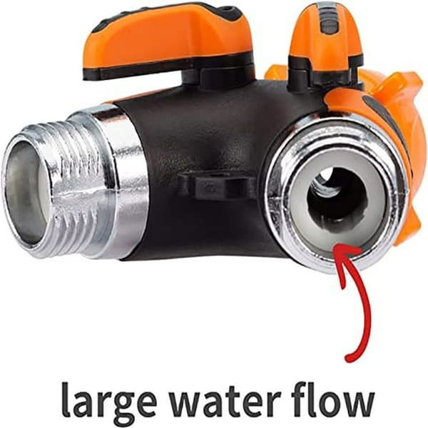 Water Distributor, 2-Way Heavy Duty Garden Hose Splitter,