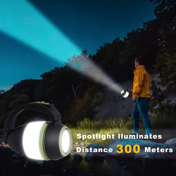 Oppladbar LED-campinglykt, 3-modus campinglykt, stormlys camping- og turlykter og lykter, vanntett