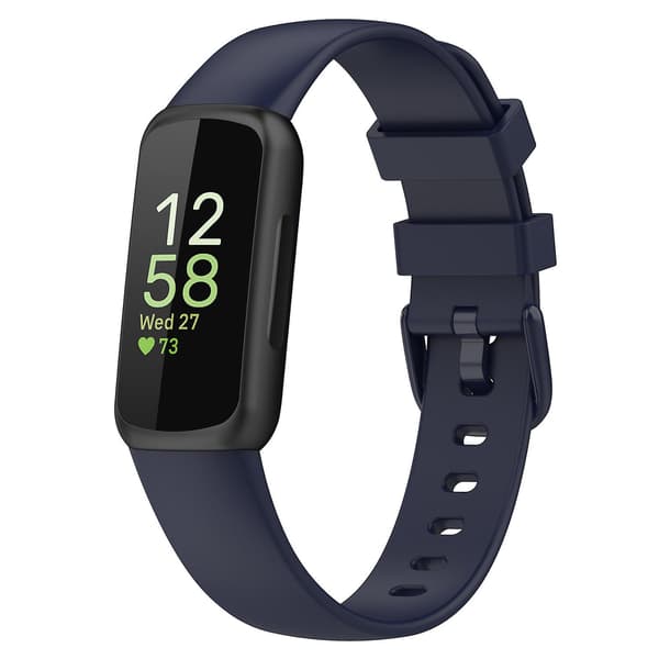 Til Fitbit Inspire 3 Silikonearmbånd Sportsurrem Mørkeblå Fitbit Inspire 3 Dark blue Fitbit Inspire 3