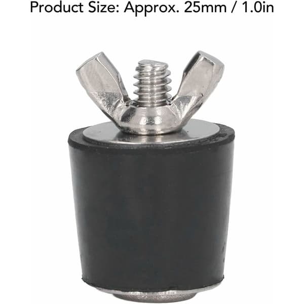 Gummipropper til swimmingpools, 2 stk gummipropper til vinteropbevaring af swimmingpools, konisk prop til swimmingpooltilbehør 25 mm