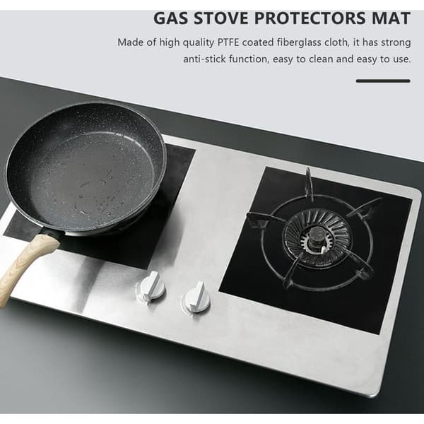 8 st gasspis skyddsplattor spis brännare skydd foder lock spis rengörare lock återanvändbara gasspis mattor