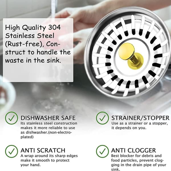 Sink Plug Strainer Drain Hole 80 mm