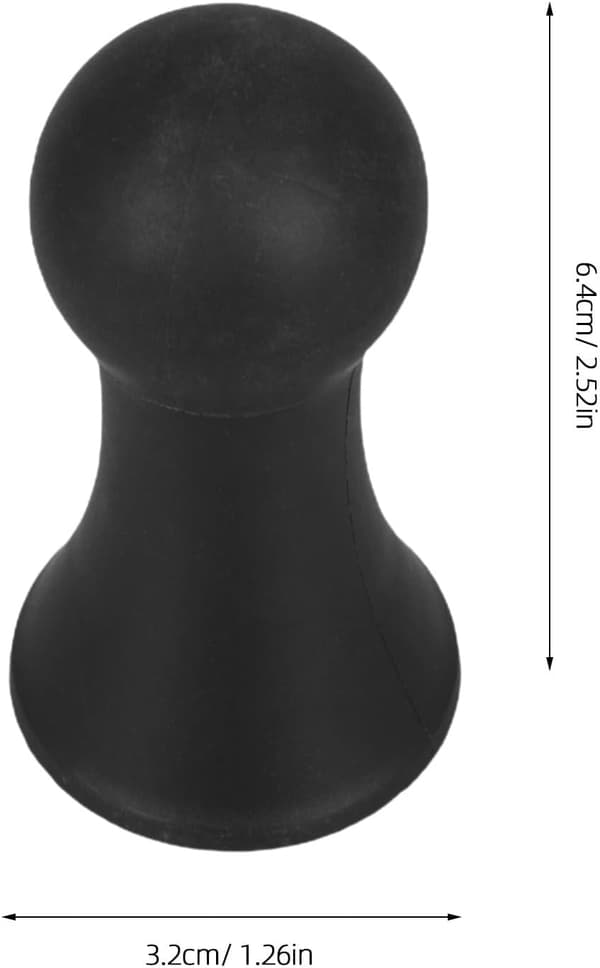 2 stk paraplystanghette erstatning 14mm svart plast miniatyrspiss