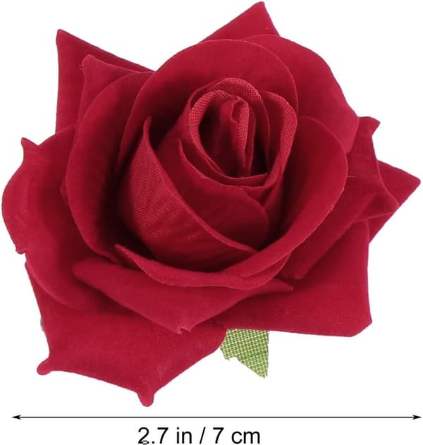 4 stk. rosenhårnåle, kvinder pige hårklemme kunstig blomsterbroche