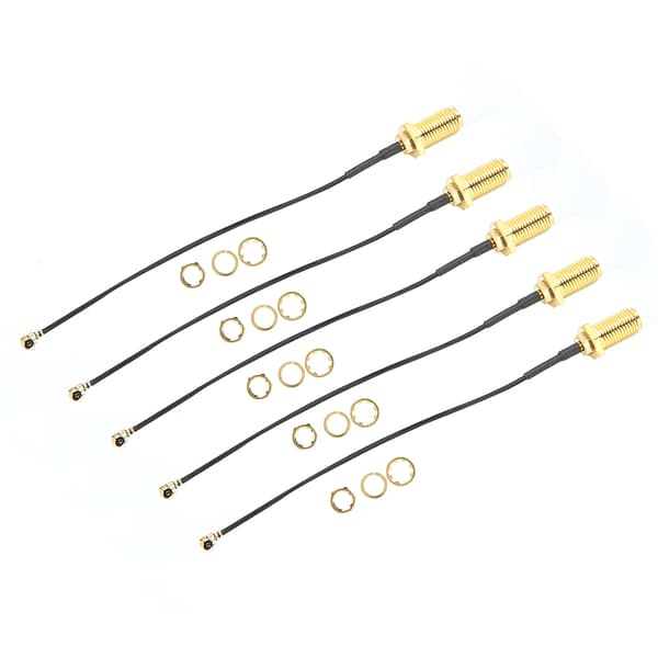 SMA til uFL/u.FL/IPEX/IPEX RF hun-adapter forbindelseskabel messing Walkie-Talkie antenne 10 cm