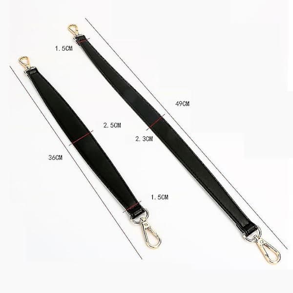 Genuine Leather Bag Strap Handbag Handles for Handbag Short Bag Strap, Genuine Leather Hand Strap, Cowhide Armpit Hand Carry Short Style-Black-1