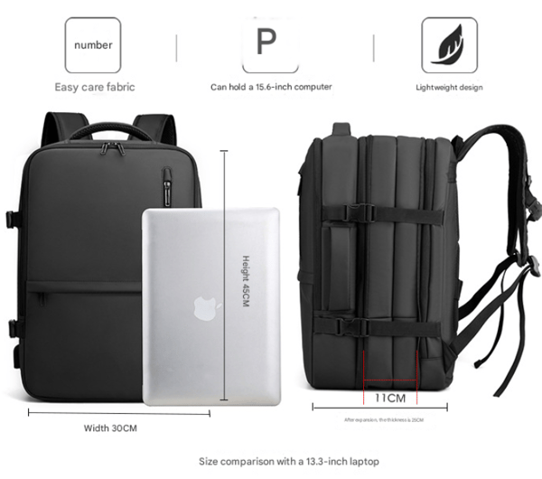 17-inch Airplane Cabin Backpack, Travel Backpack, Commuter Backpack, Suitable for Men or Women