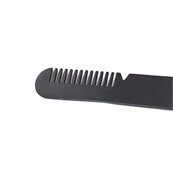 Øjenbrynspincet i rustfrit stål med skrå spids og kam - Ergonomisk og præcis