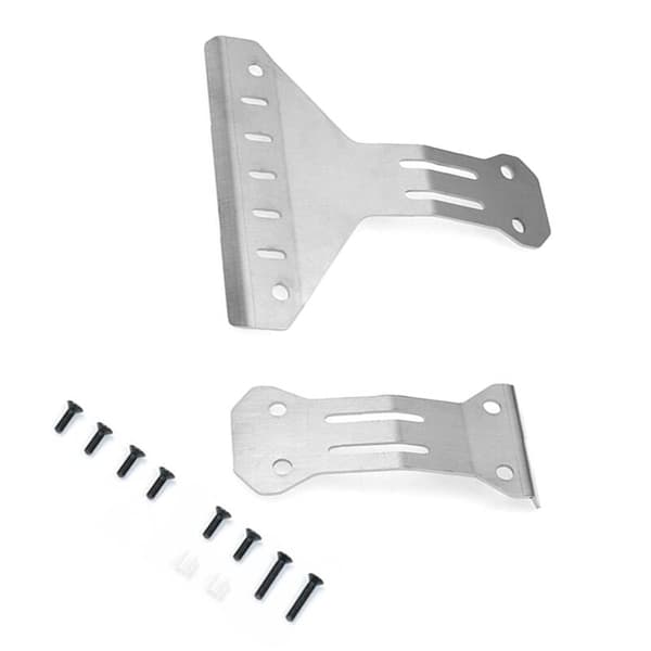 Chassis og bageste panserbeskyttelse i rustfrit stål til XV-02 Pro XV02 58707 1/10 RC bil opgraderingsdele