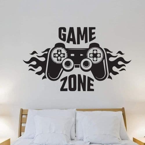 Väggdekaler för barnrum Heminredning Spelyta Gamer Konstdekal Wa